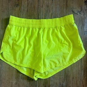 neon athletic shorts